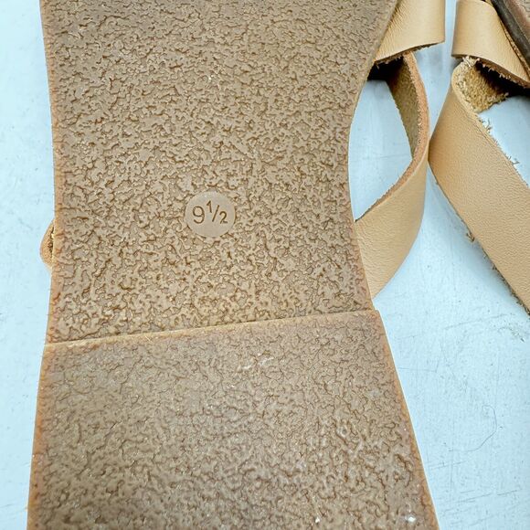 Madewell The Boardwalk Thong Sandal in Leather Size 9.5 (9) Ashen Sand Brown - Picture 5 of 6